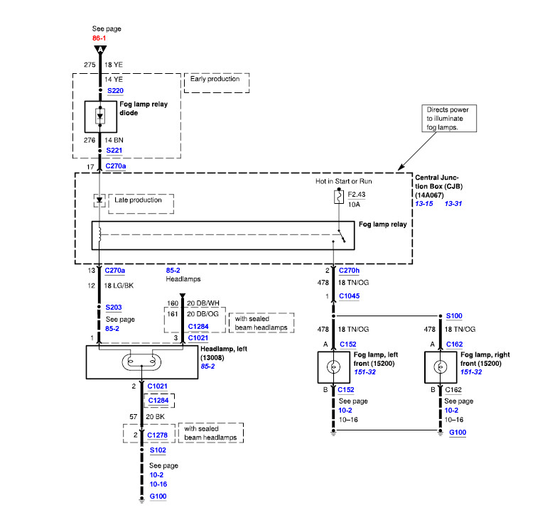 I Need A 2003 F350 Super Duty Fog Log Lamp Wiring Schematic