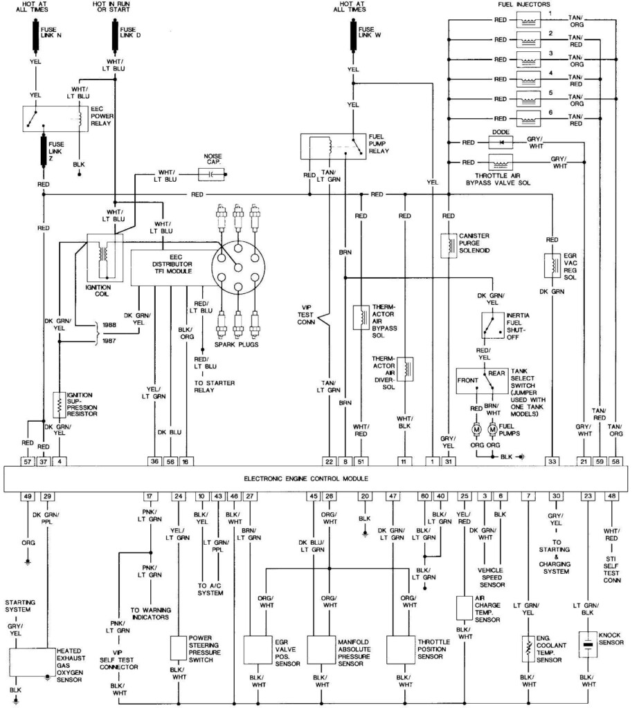 I Need A Wire Harness And or Wiring Diagram For A 1987 Ford F250 With 