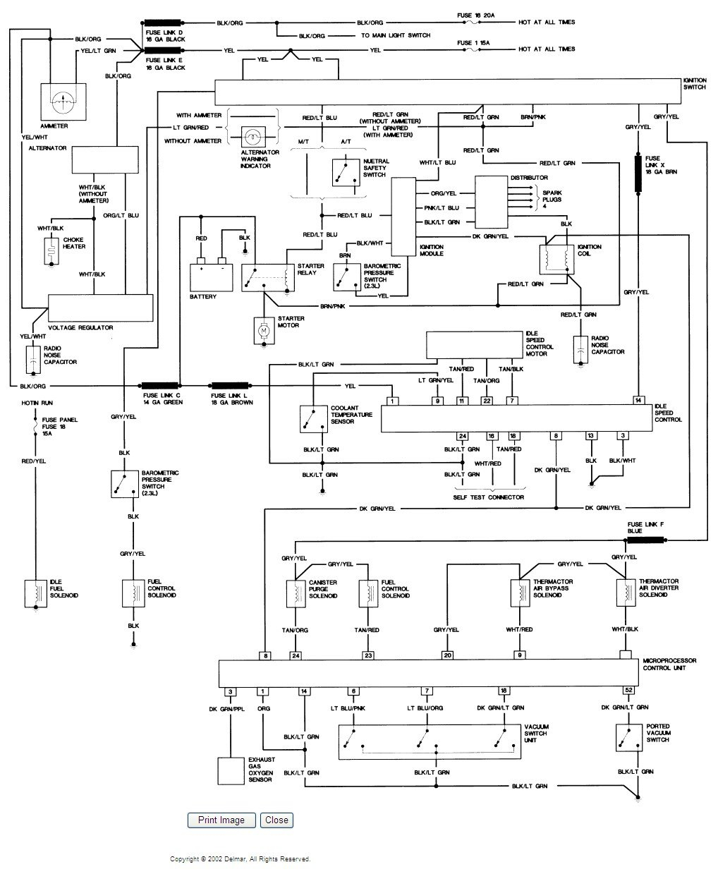 I Need The Electrical Wiring Diagram For A 1985 Ford Ranger I Am Not 