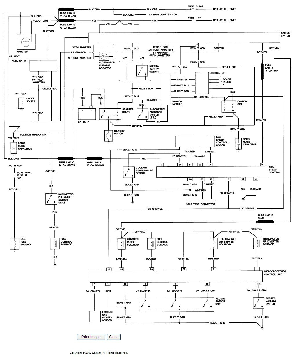 I Need The Electrical Wiring Diagram For A 1985 Ford Ranger I Am Not