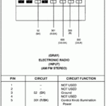 I Need The Wiring Diagram For The Radio For A 1995 Ford Escort Lx