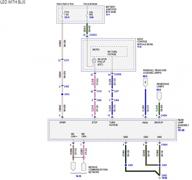 Led Bliss Tail Light Wiring Diagram Ford F150 Forum Community Of 