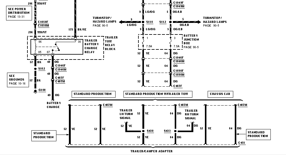 Need Wiring Diagram For Turn Signals And For A 2000 F 350 Ford Truck