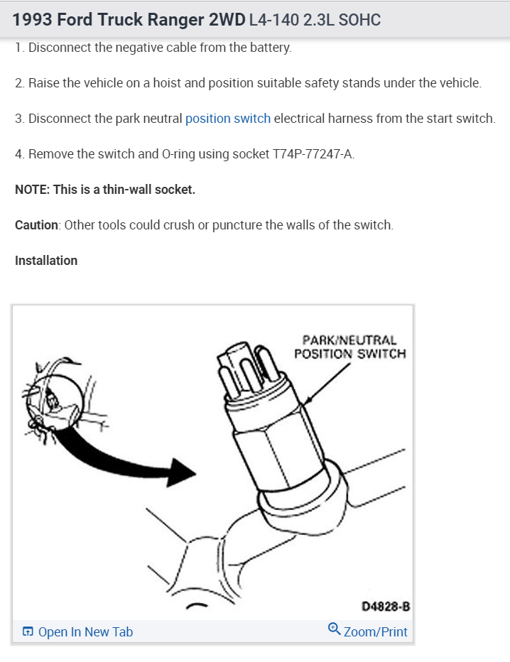 NEUTRAL SAFETY SWITCH My Truck Broke Down 1 2 Mile From House And 