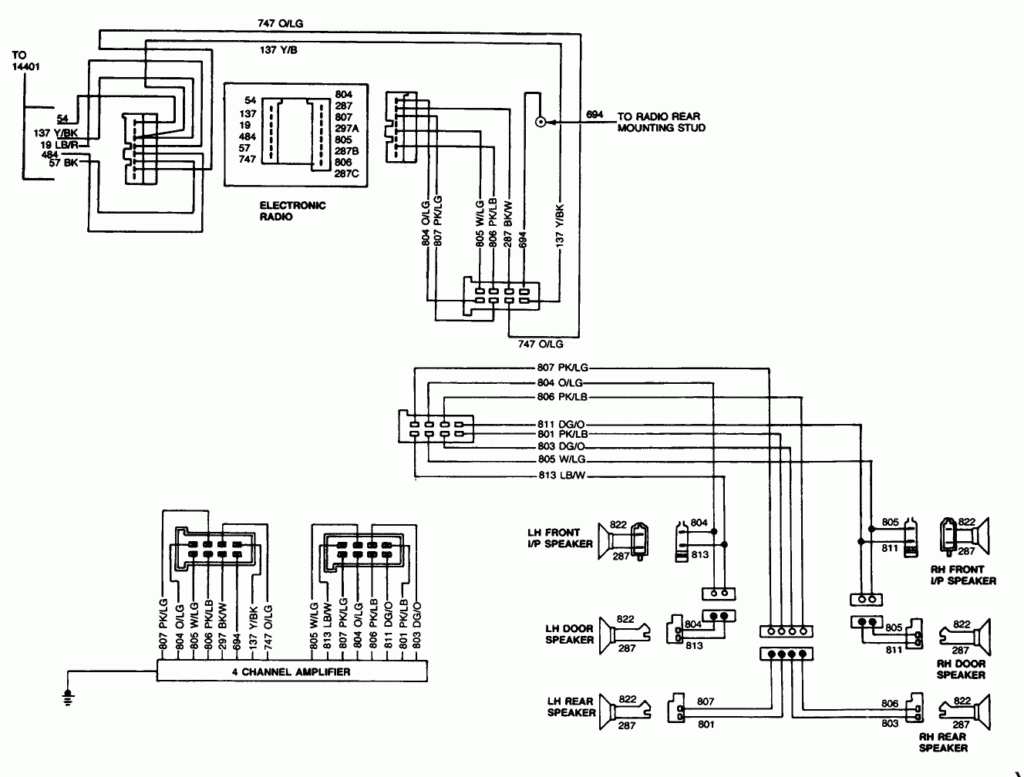 Where Can I Get The Radio Wiring Harness Diagram For A 1988 Ford Taurus 