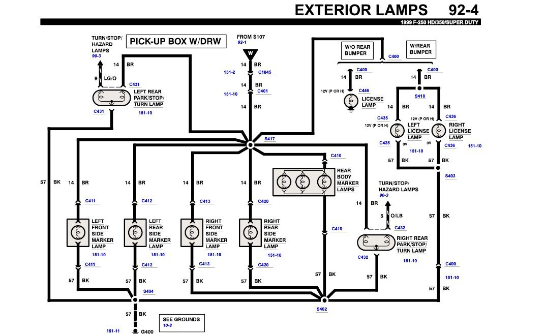 Where Can We Find A 1999 F350 Diesel Truck Wiring Diagram Tail lights 