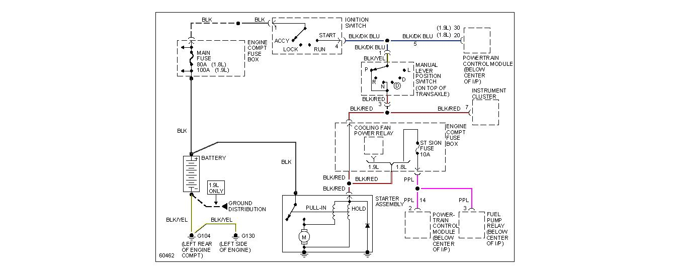 Wiring Diagram Automatic Starter To Ignition Open Circuit In 