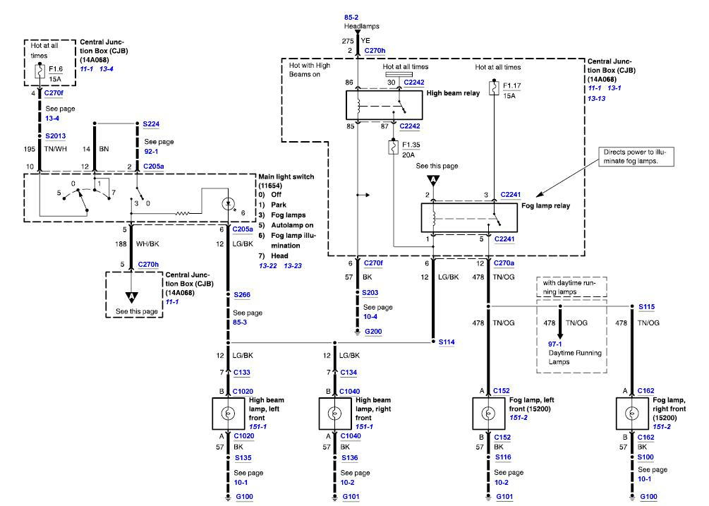 Wiring Diagram For Fog Lights Ford Truck Enthusiasts Forums