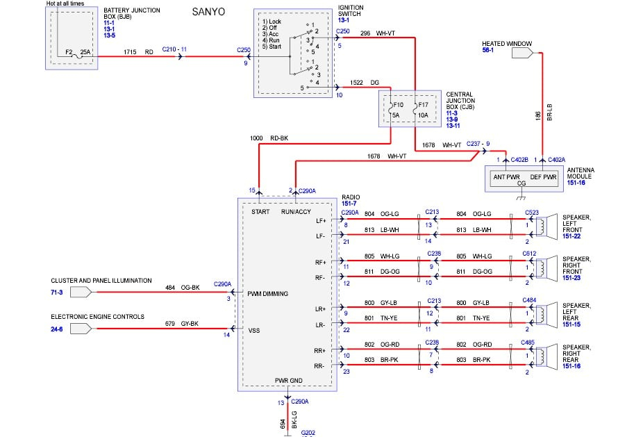 07crown Victoria Factory Radio Wiring Diagram Decalinspire