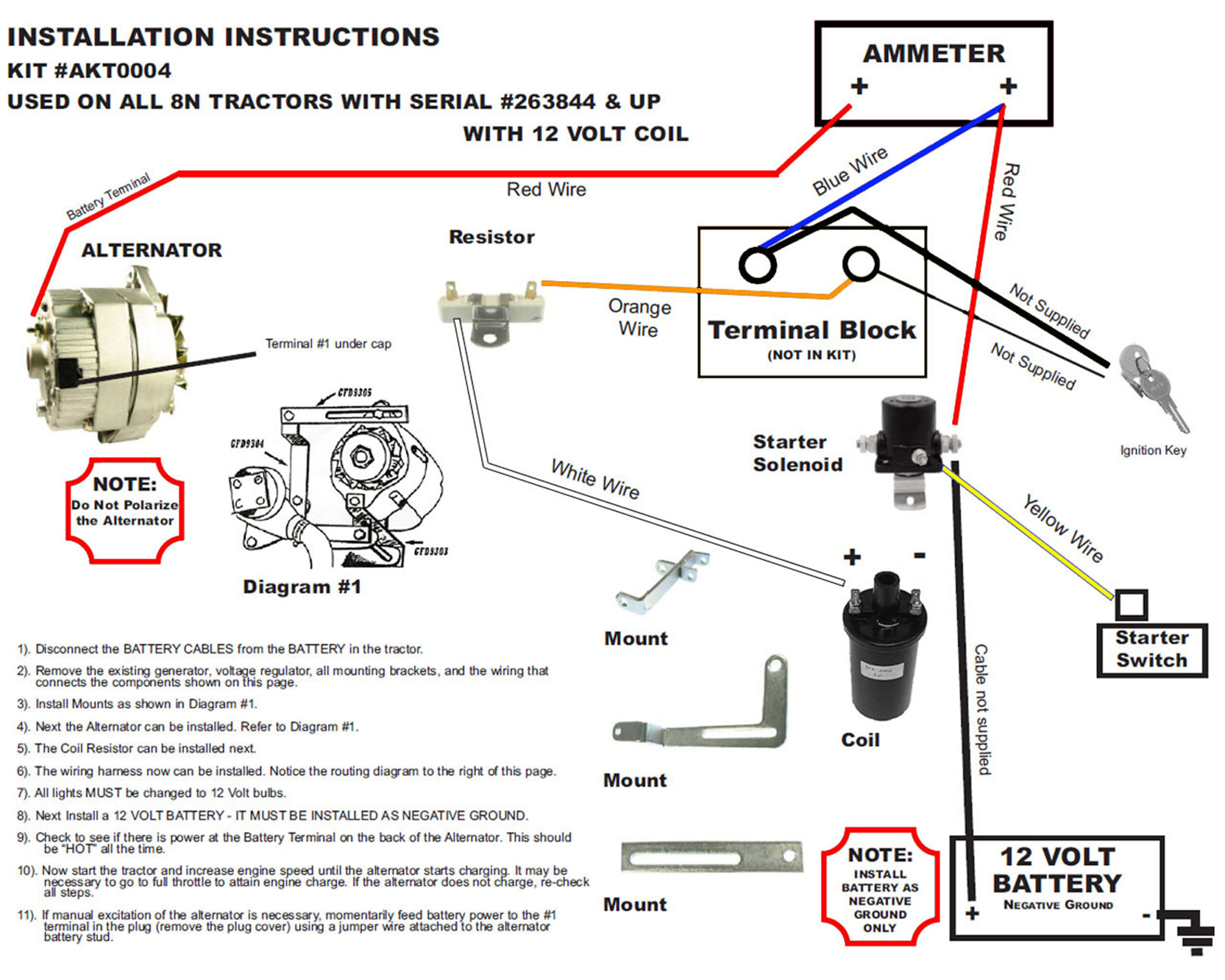 1947 8n Ford Tractor Wiring Diagram With Terminals Ignition Switch 