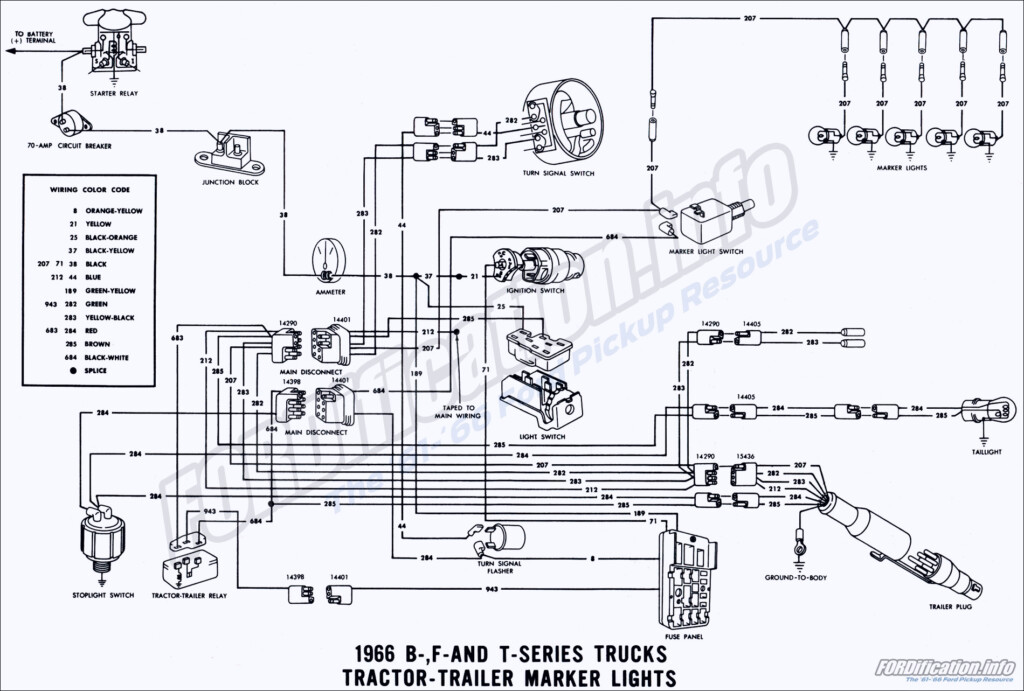 1966 Ford F100 Ignition Switch Wiring Diagram