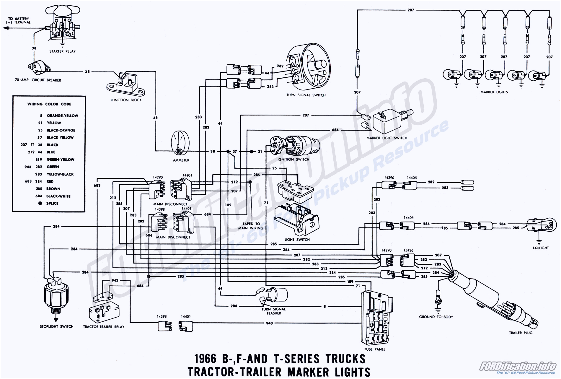 1966 Ford F100 Ignition Switch Wiring Diagram