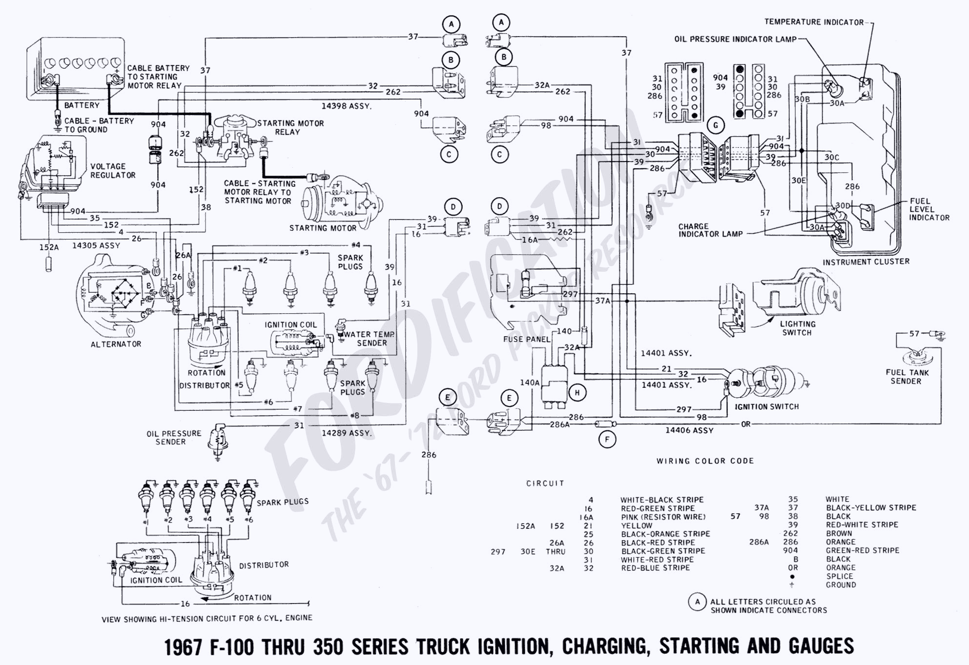 1966 Ford F100 Ignition Switch Wiring Diagram