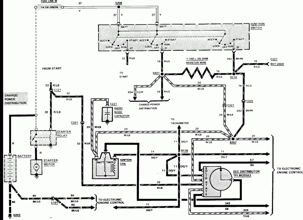 1989 Bronco Eddie Bauer Starting System Wiring Diagram