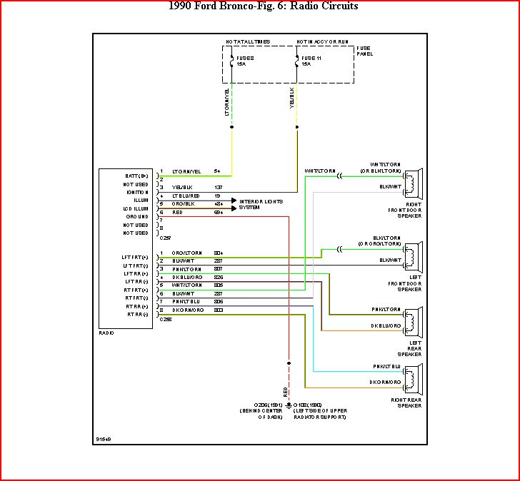 1989 Ford Bronco 2 Radio Wiring Diagram Easy Wiring