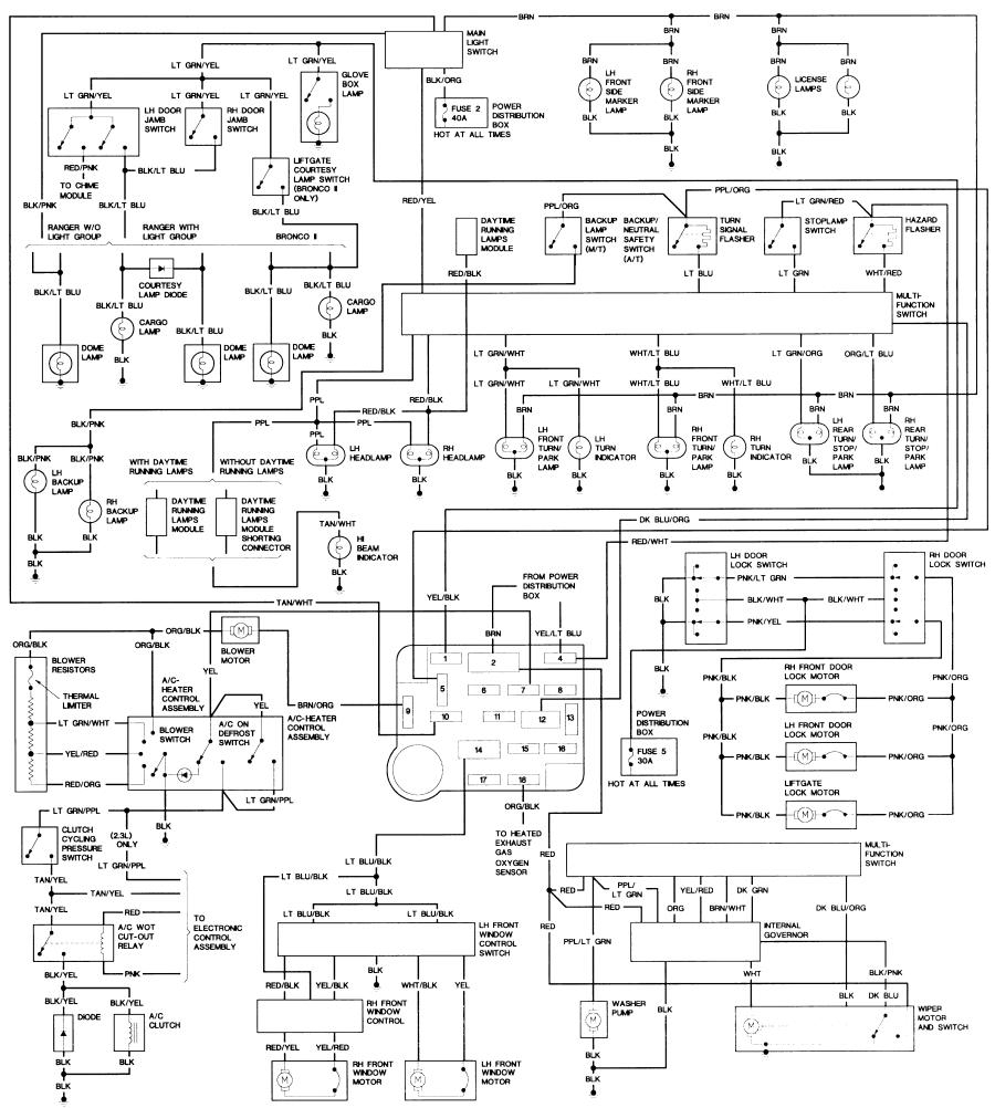 1989 Ford Bronco 2 Radio Wiring Diagram Online Schematic Wiring