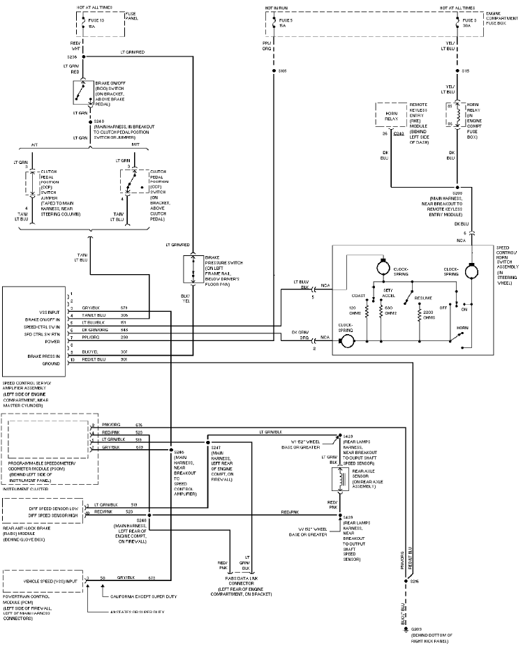 1997 Ford Pickup F350 System Wiring Diagram Service Repair And Owners 