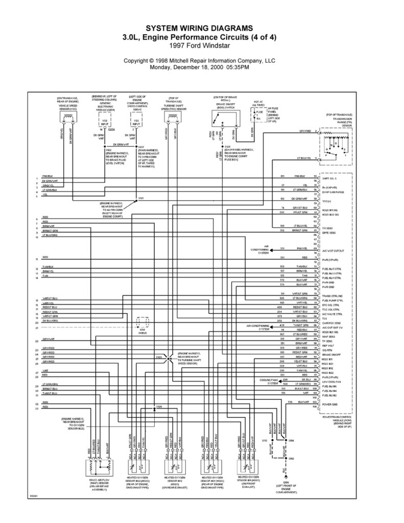 1998 Ford Windstar Stereo Wiring Diagram Images Wiring Collection