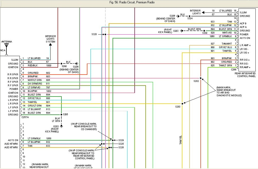 2000 Ford Explorer Radio Wiring Diagram Lasopablast