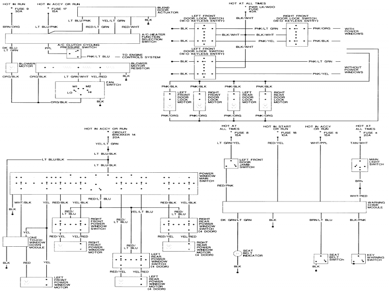 2001 Ford Taurus Ses Stereo Wiring Diagram