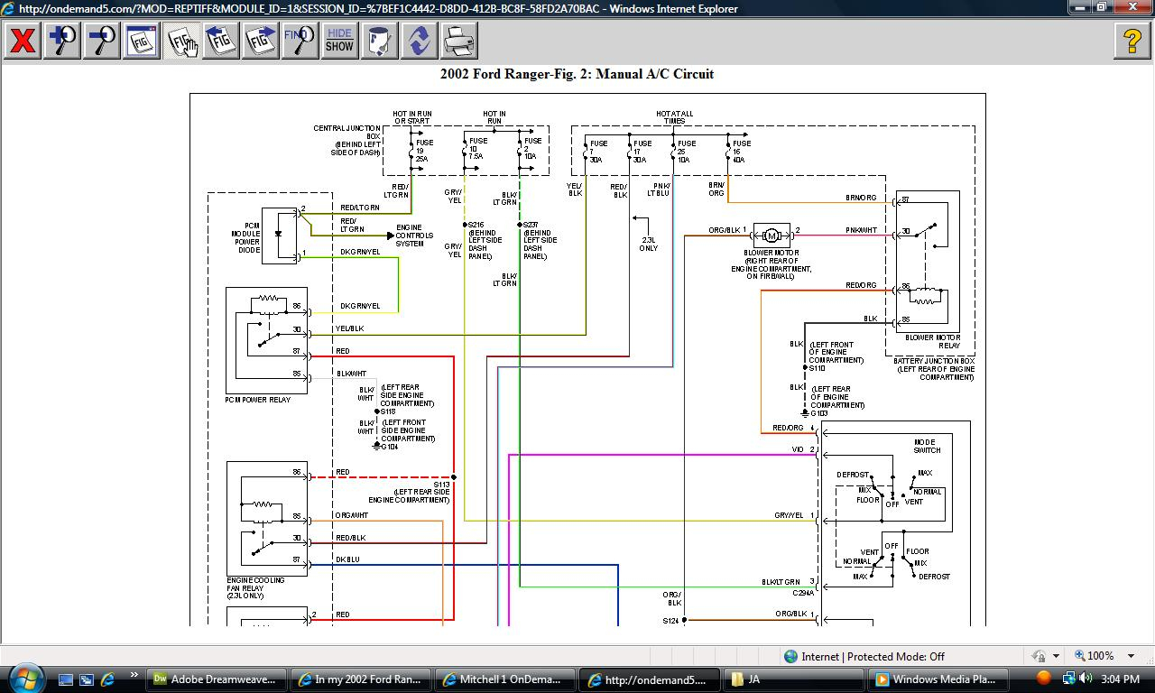 2002 Ford Ranger Electrical Diagram