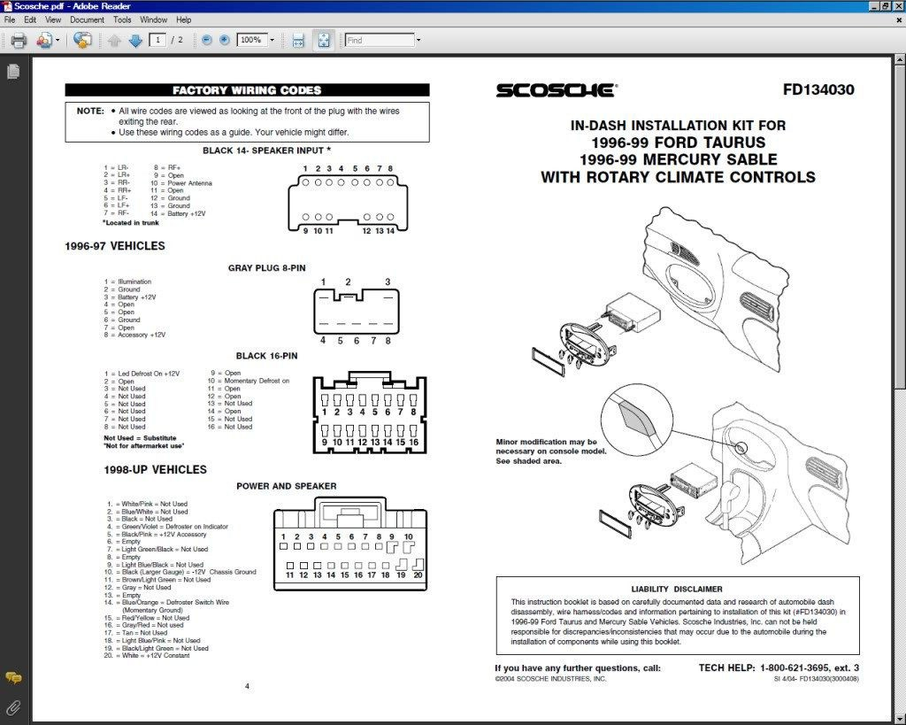 2002 Ford Taurus Stereo Wiring Diagram Collection Wiring Diagram Sample