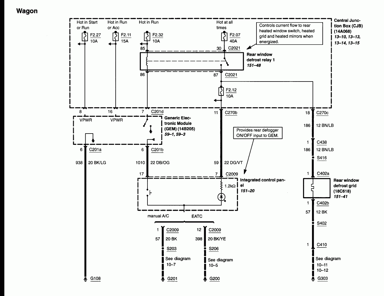 2003 Ford Taurus Audio Wiring