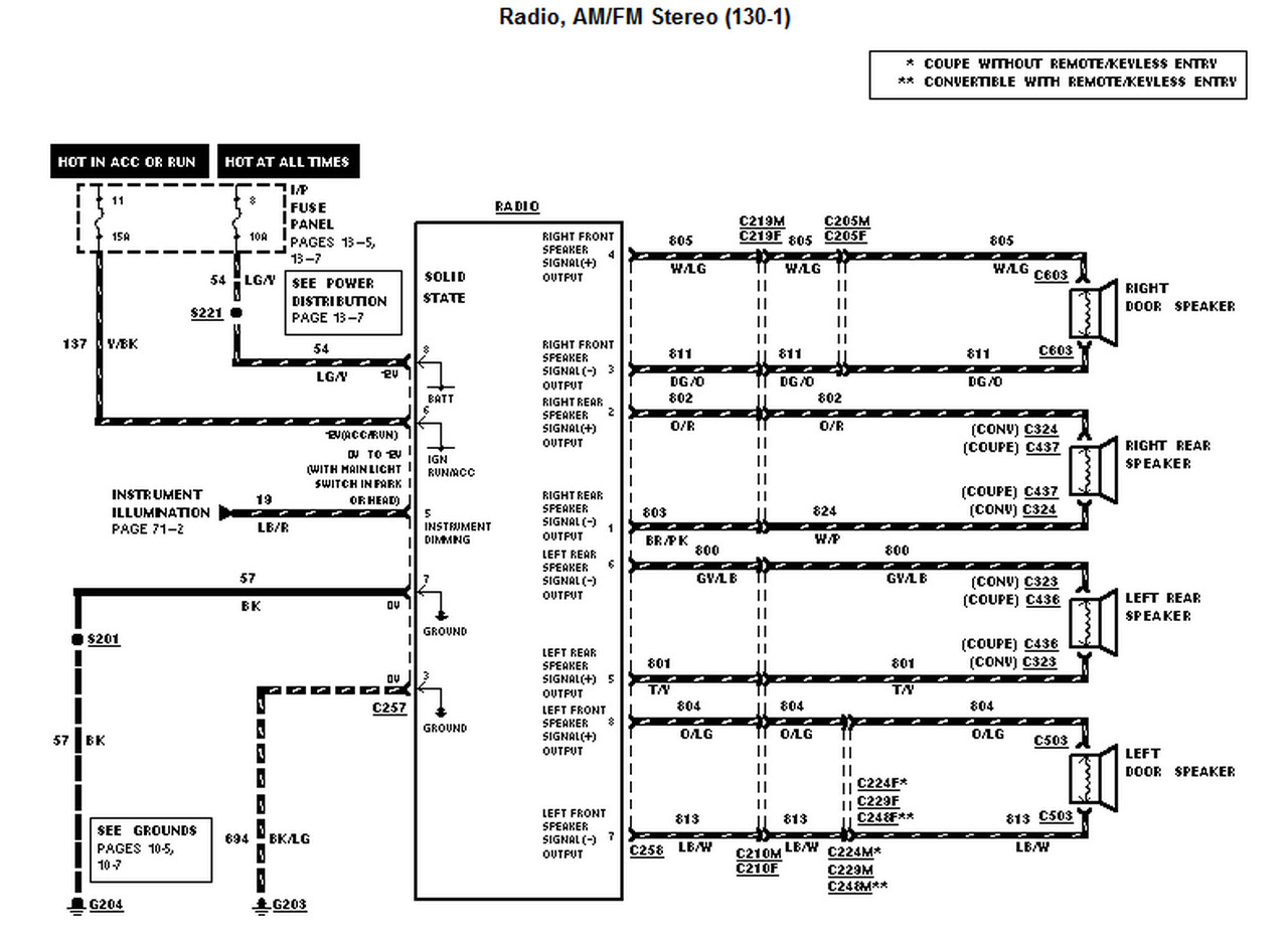 2003 Mustang Radio Wiring Diagram Wiring Diagram Schemas