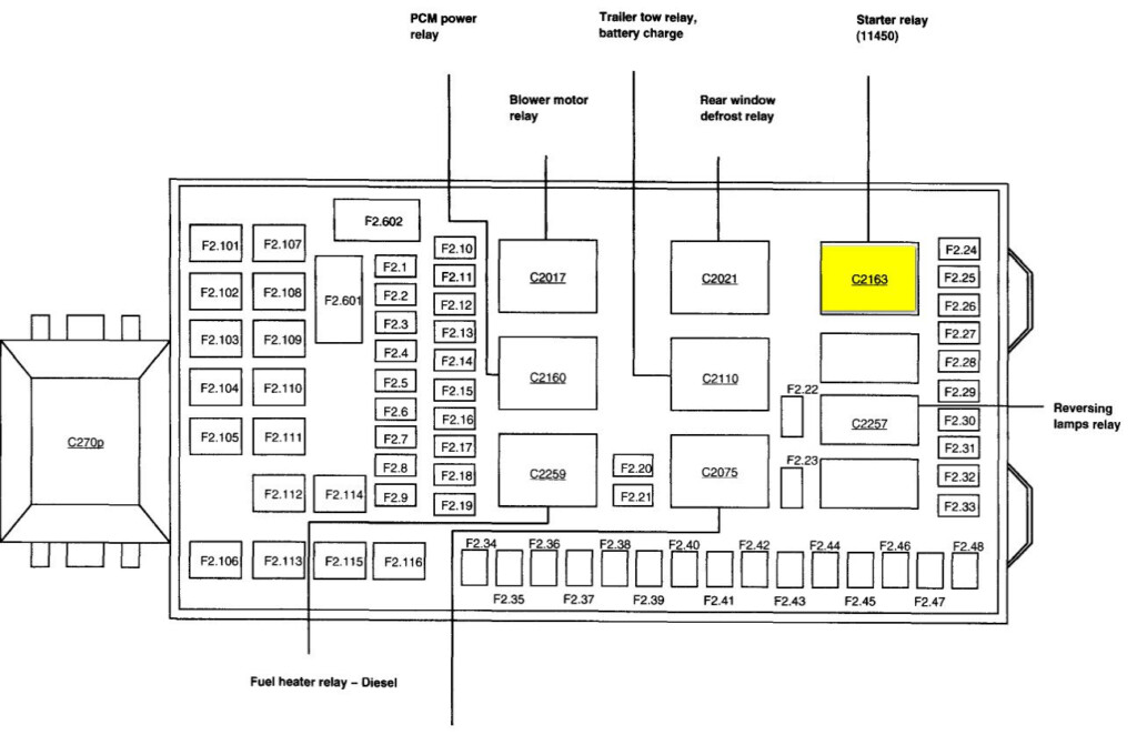 2004 F350 5 4L NO STARTER Signal Where Is The Fuse Or Relay For This 