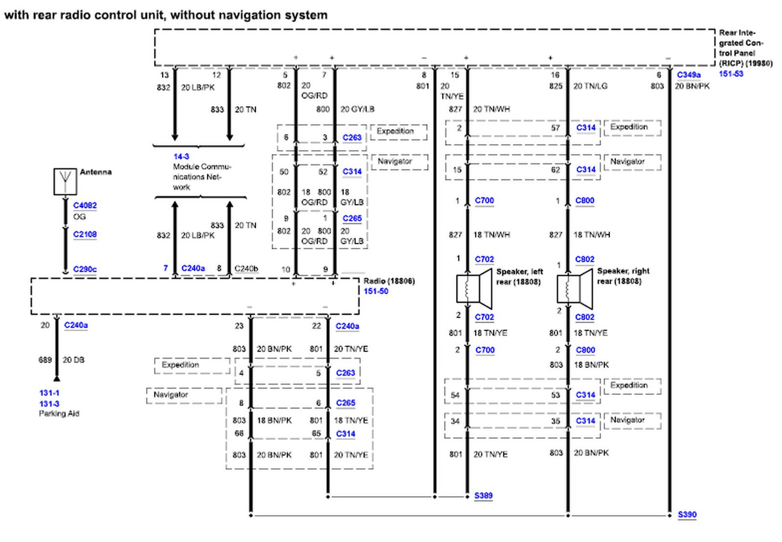 2004 Ford Expedition I Need A Diagram For The Radio Wiring Harness