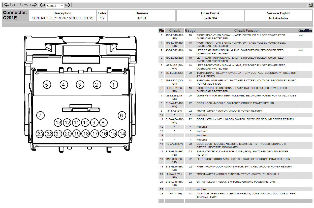 2011 Ford Transit Connect Radio Wiring Diagram Wiring Diagram And 