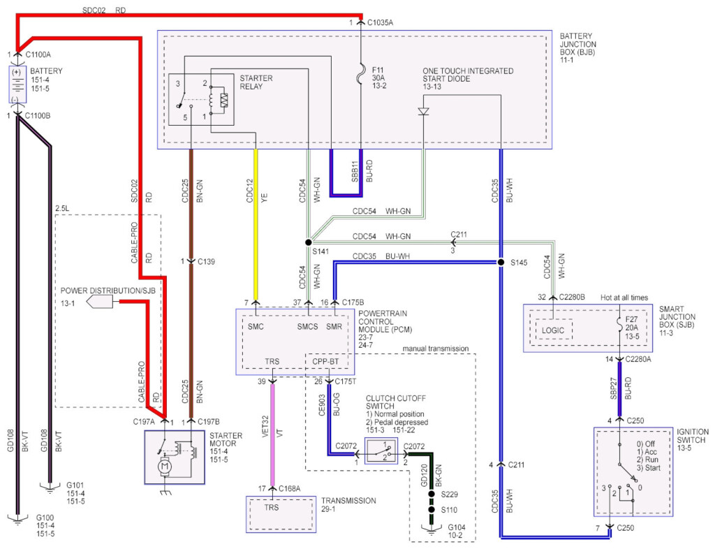 2012 Ford Focu Starter Wiring Diagram Wiring Diagram 89