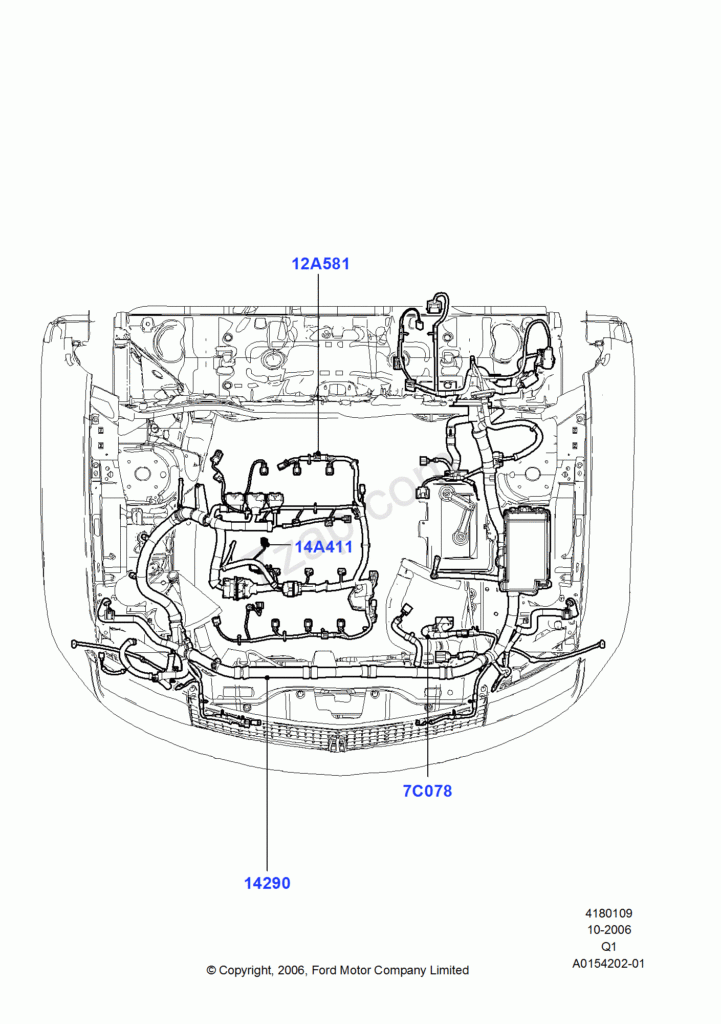 2013 Ford Edge Cooling Fan Module