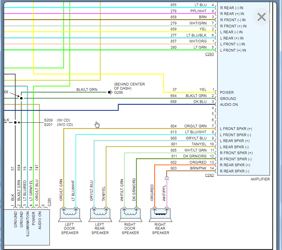 Ford 9 Speaker Wiring Diagram