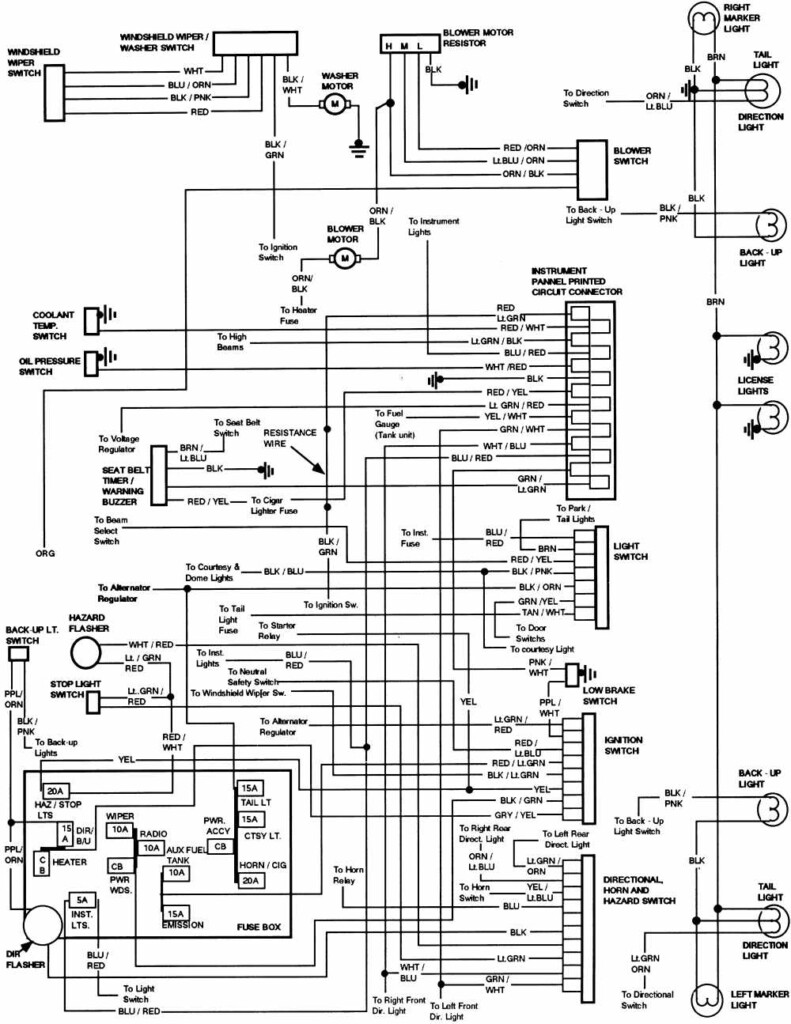 Ford Bronco 1984 Instrument Panel Wiring Diagram All About Wiring 