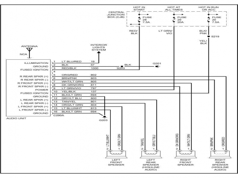 Ford F150 Stereo Wiring Harness Diagram