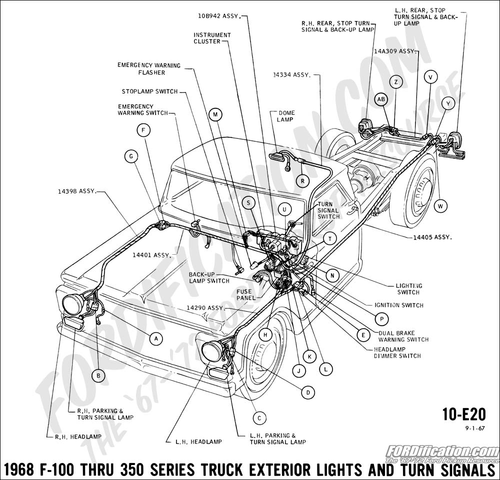 Ford Truck Technical Drawings And Schematics Section H Wiring Diagrams