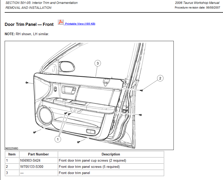 I Have A 2006 Taurus And The Front Power Windows Will Roll Down But Not Up 