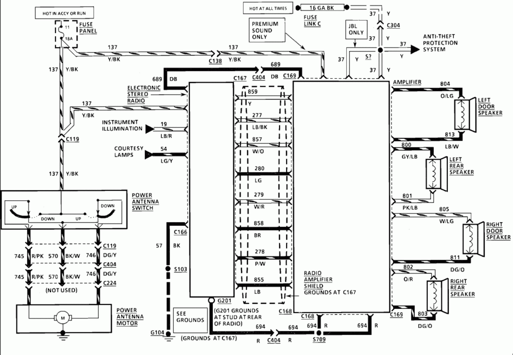 Looking For Radio And Speaker Wiring Diagrams For 1989 Lincoln VII 