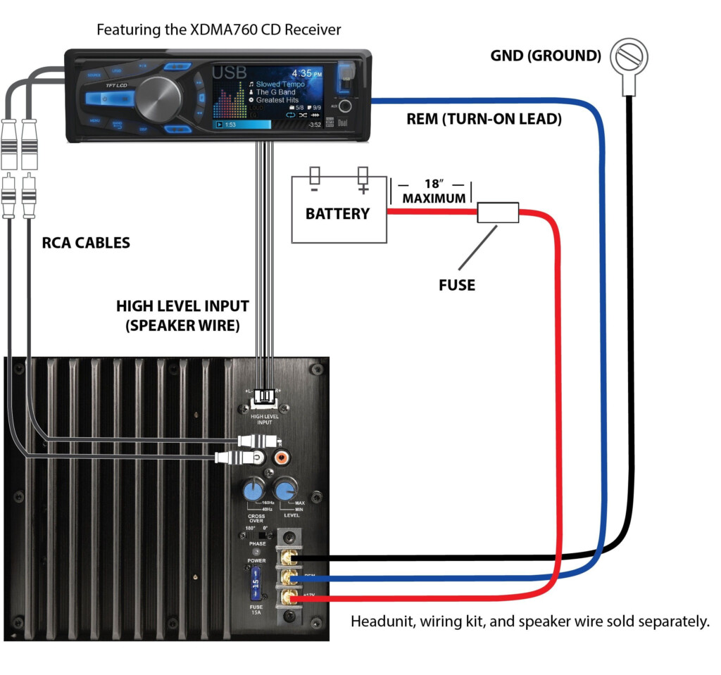 New Wiring Diagram For Car Audio Equalizer Subwoofer Wiring Car 