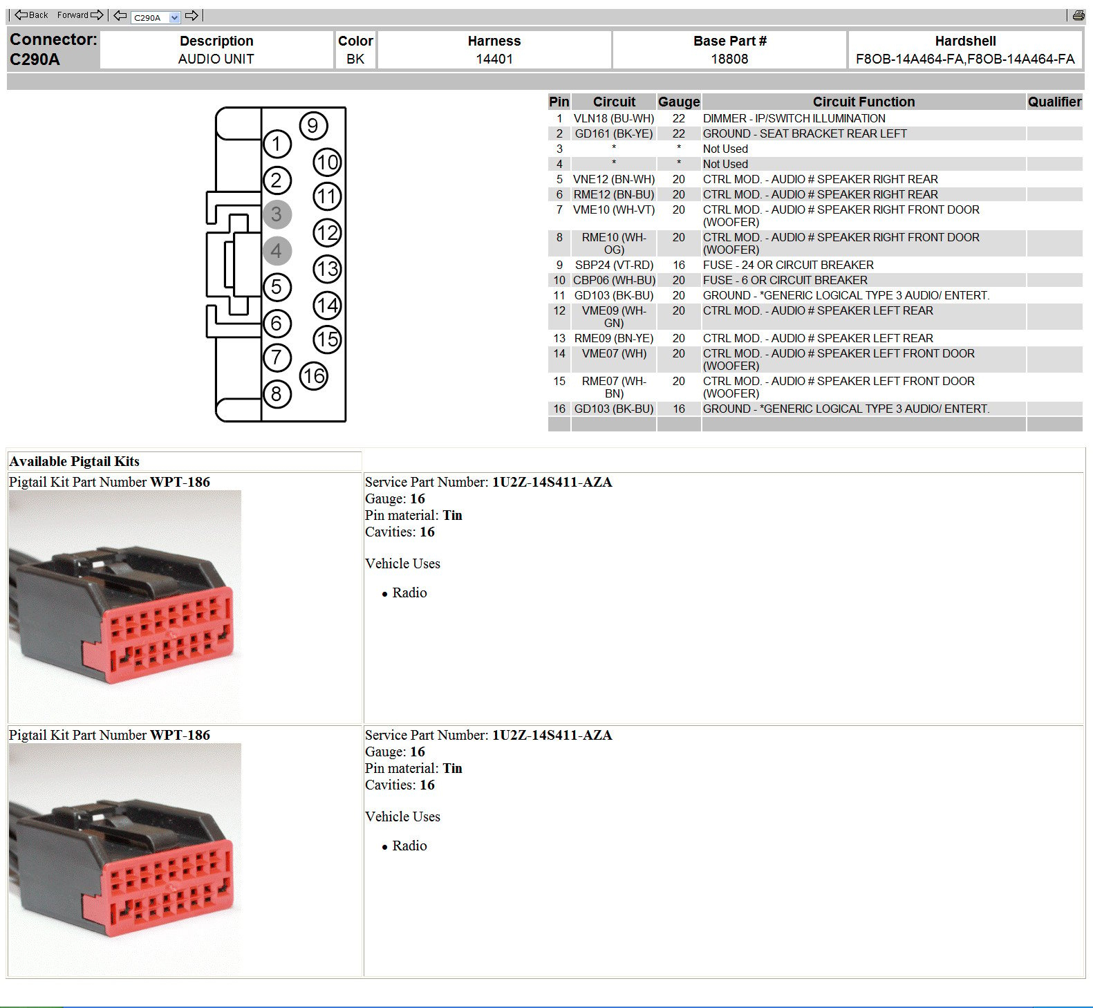 Where Can I Find The Wiring Diagram For The Stereo Harness In A 2010 