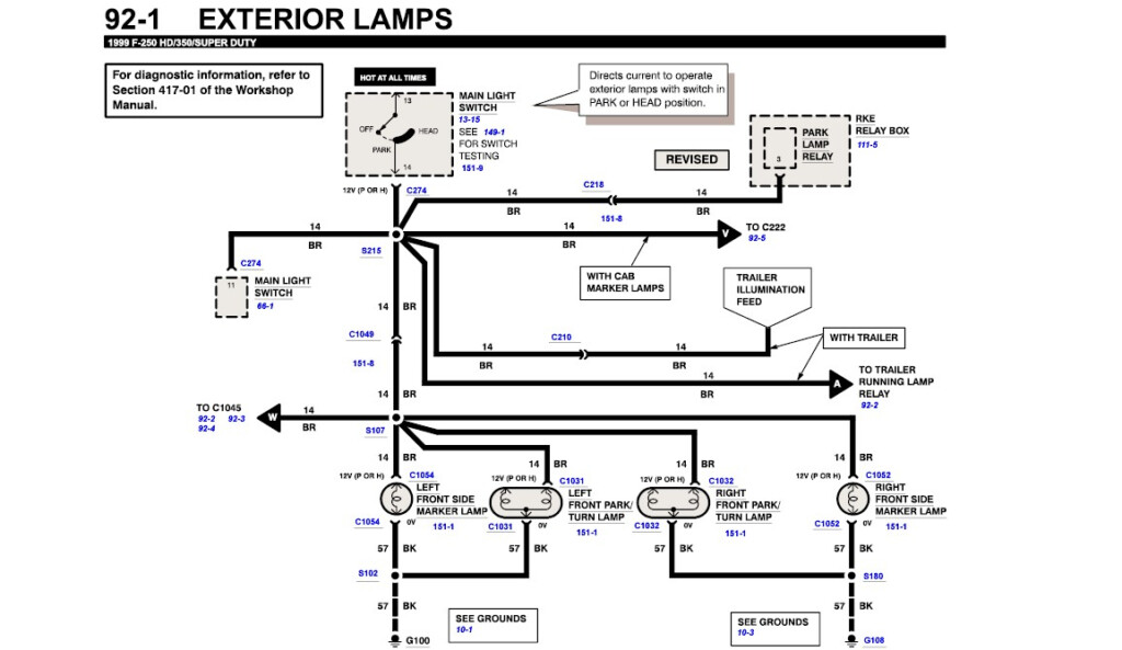 Where Can We Find A 1999 F350 Diesel Truck Wiring Diagram Tail lights 