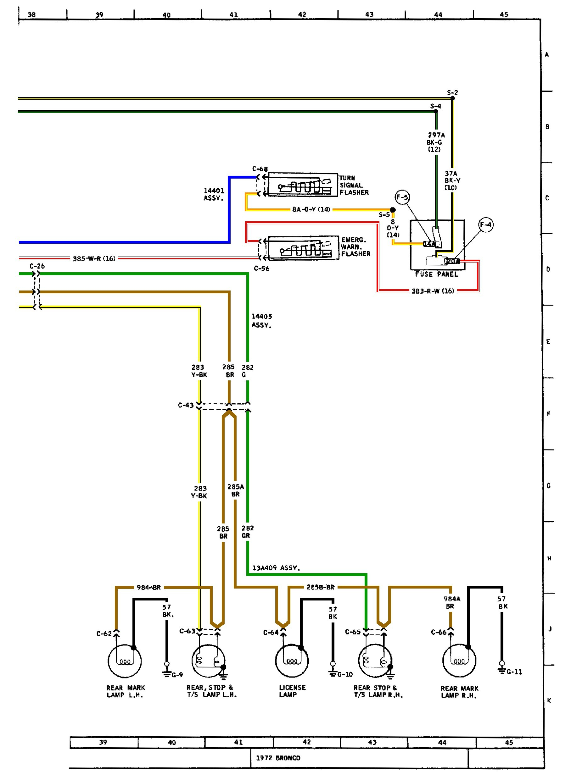 1967 Ford F100 Turn Signal Switch Wiring Diagram