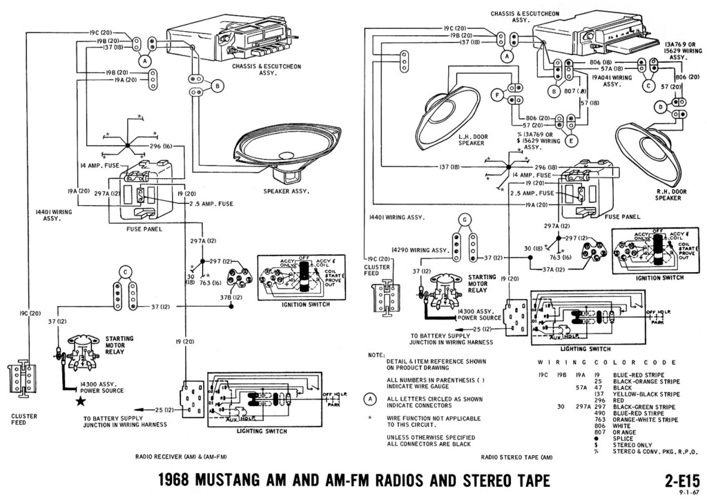 1969 Mustang Radio Wiring Wiring Diagram Database