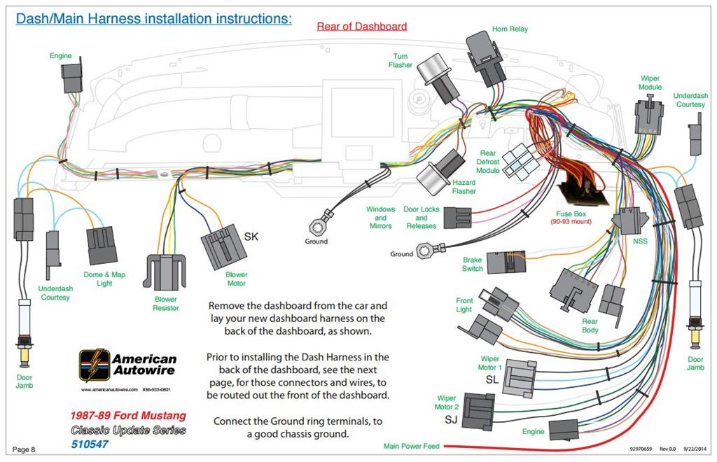 1986 Mustang Dash Wiring Diagram Wiring Diagram Schema