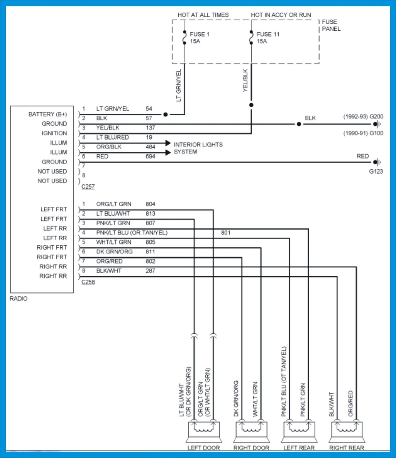 1988 Ford F150 Radio Wiring Diagram Free Wiring Diagram