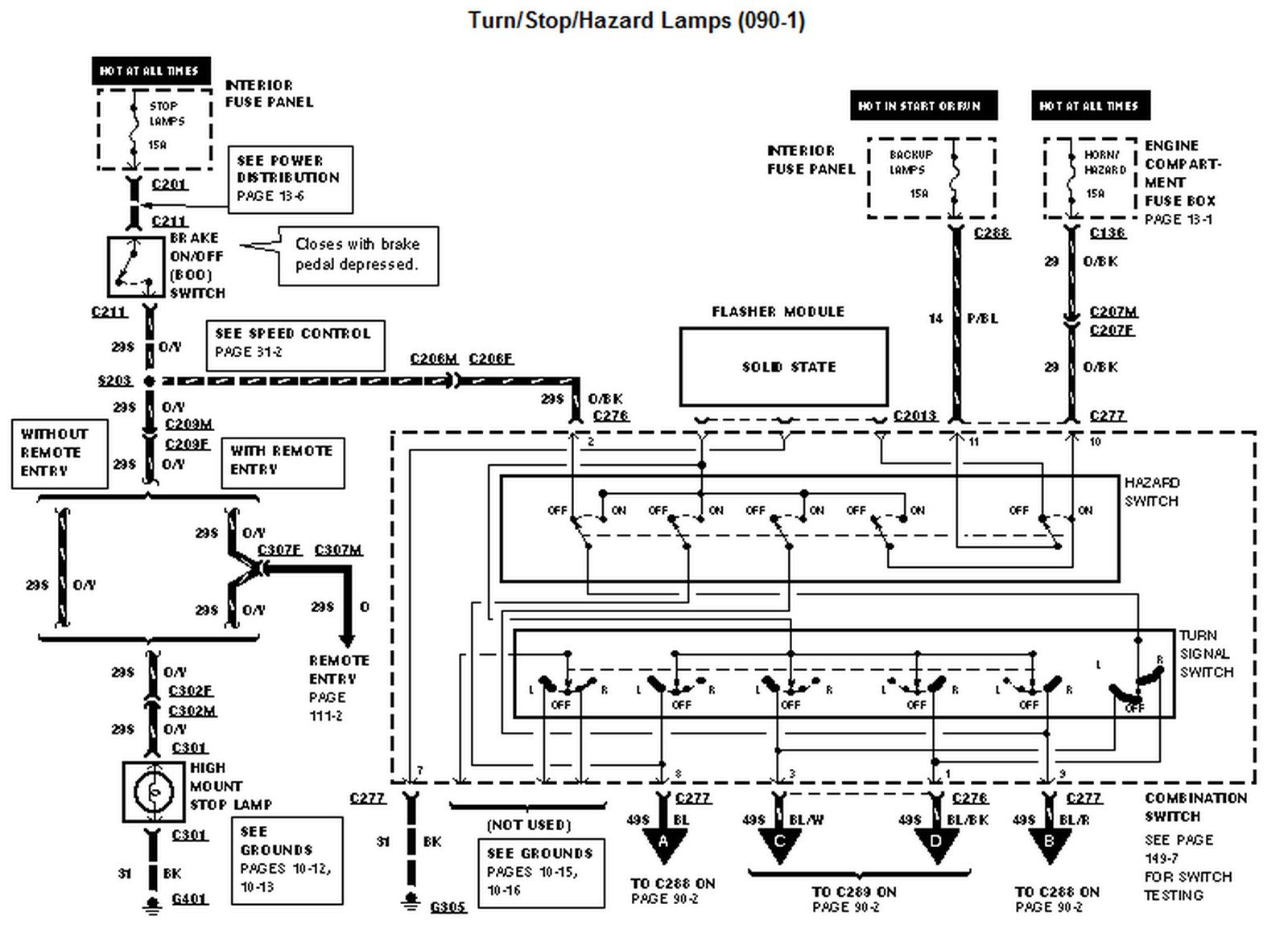 1996 Ford Contour Wiring Diagrams