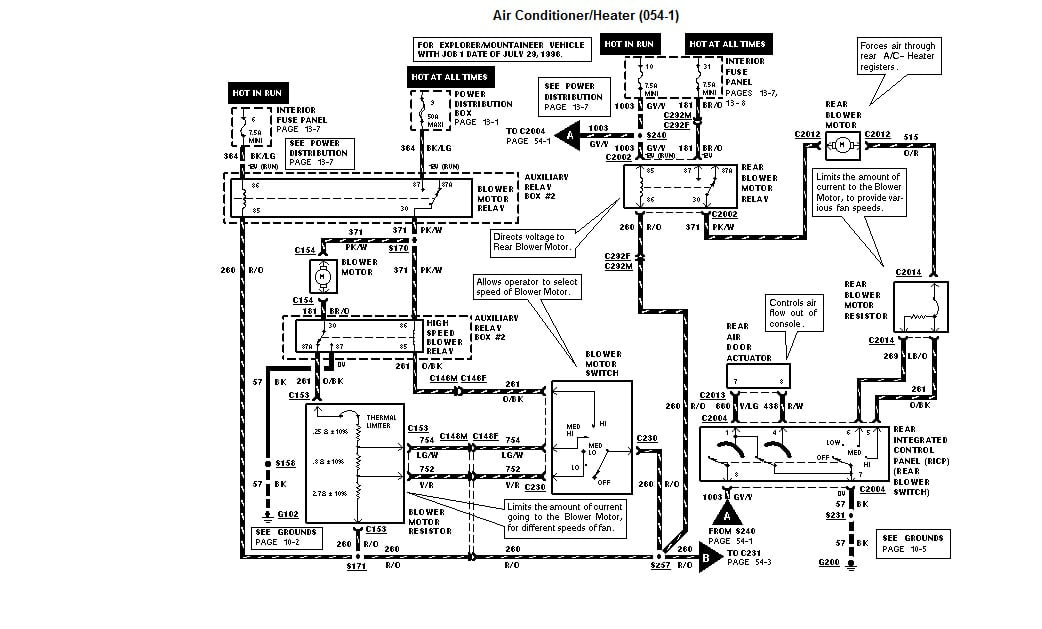 1996 Ford Explorer Eddie Bauer Radio Wiring Diagram