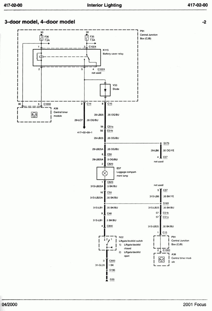 2000 Ford Focus Stereo Wiring Diagram