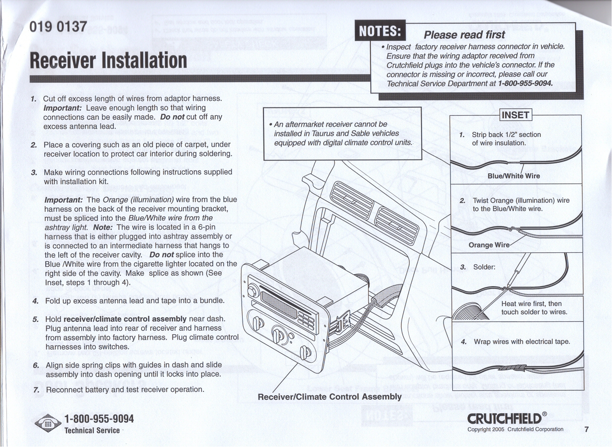 2000 Ford Taurus Radio Wire Diagram General Wiring Diagram